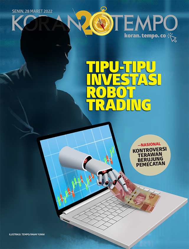 Cover Koran Tempo - Edisi 2022-03-28 -- Tipu-tipu Investasi Robot Trading