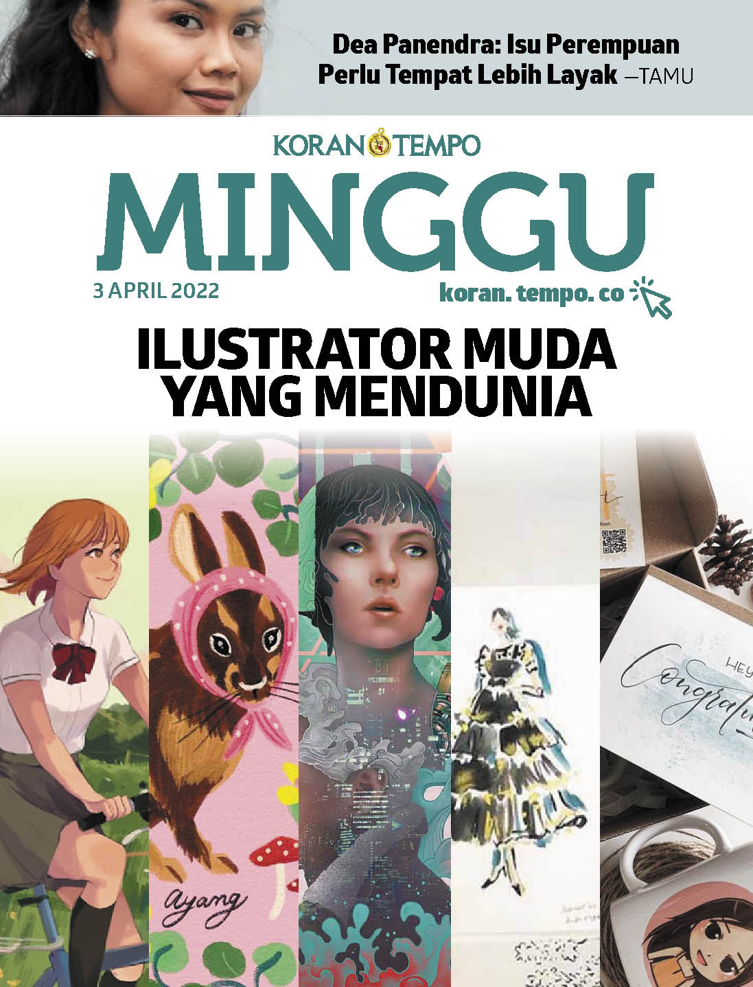 Cover Koran Tempo - Edisi 2022-04-03 -- Ilustrator Muda yang Mendunia