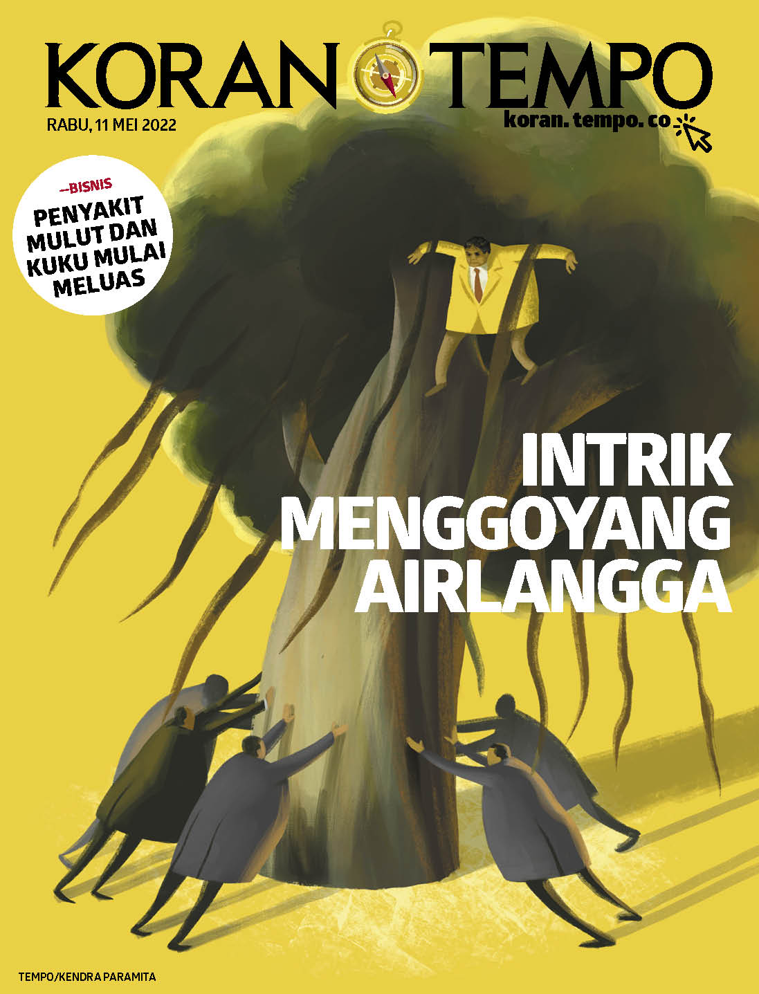 Cover Koran Tempo - Edisi 2022-05-11 -- Intrik Menggoyang Airlangga