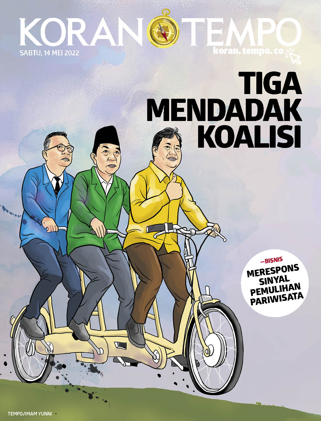 Cover Koran Tempo - Edisi 2022-05-14 -- Tiga Mendadak Koalisi