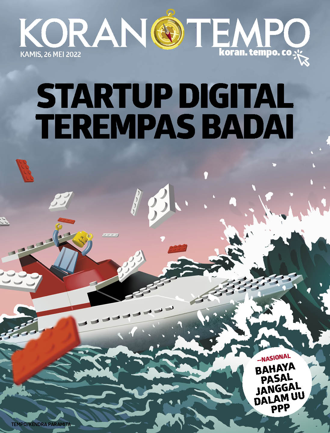 Cover Koran Tempo - Edisi 2022-05-26 -- Startup Digital Terempas Badai