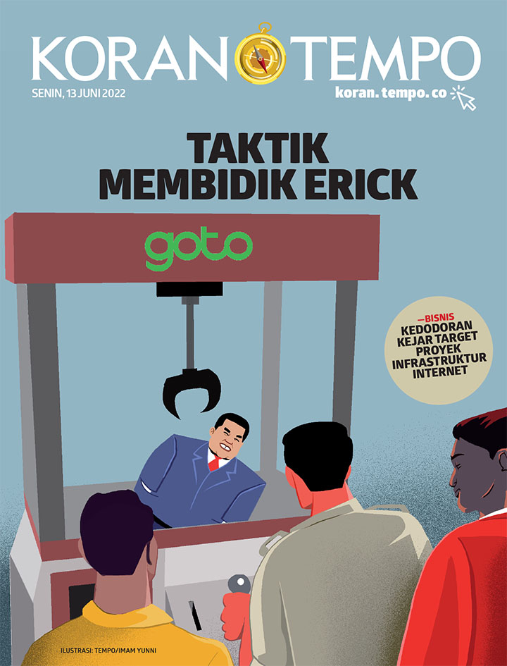 Cover Koran Tempo - Edisi 2022-06-13 -- Taktik Membidik Erick