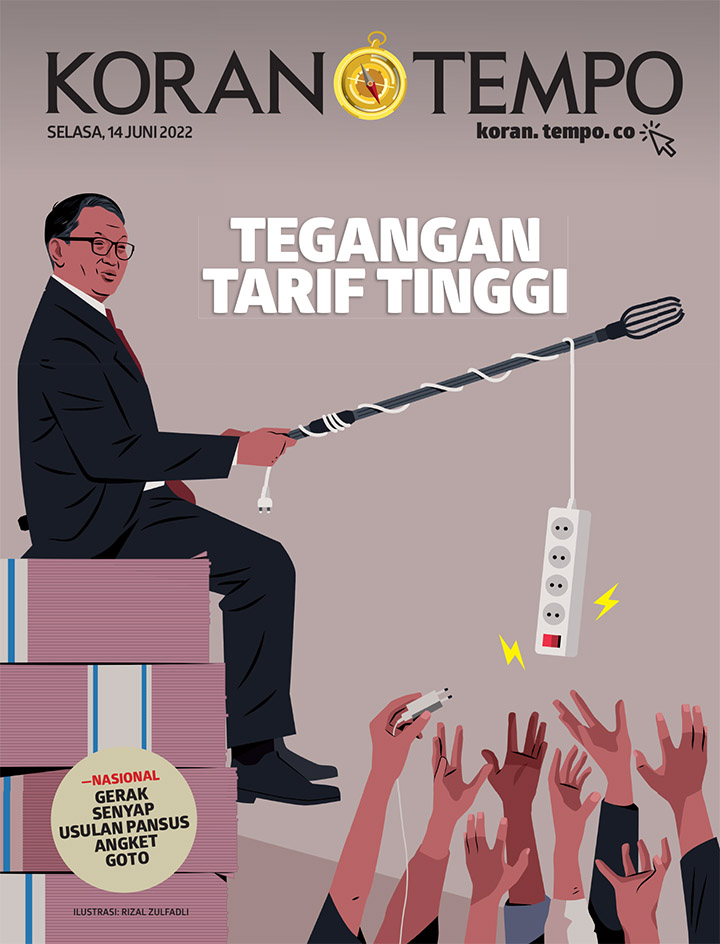 Cover Koran Tempo - Edisi 2022-06-14 -- Tegangan Tarif Tinggi
