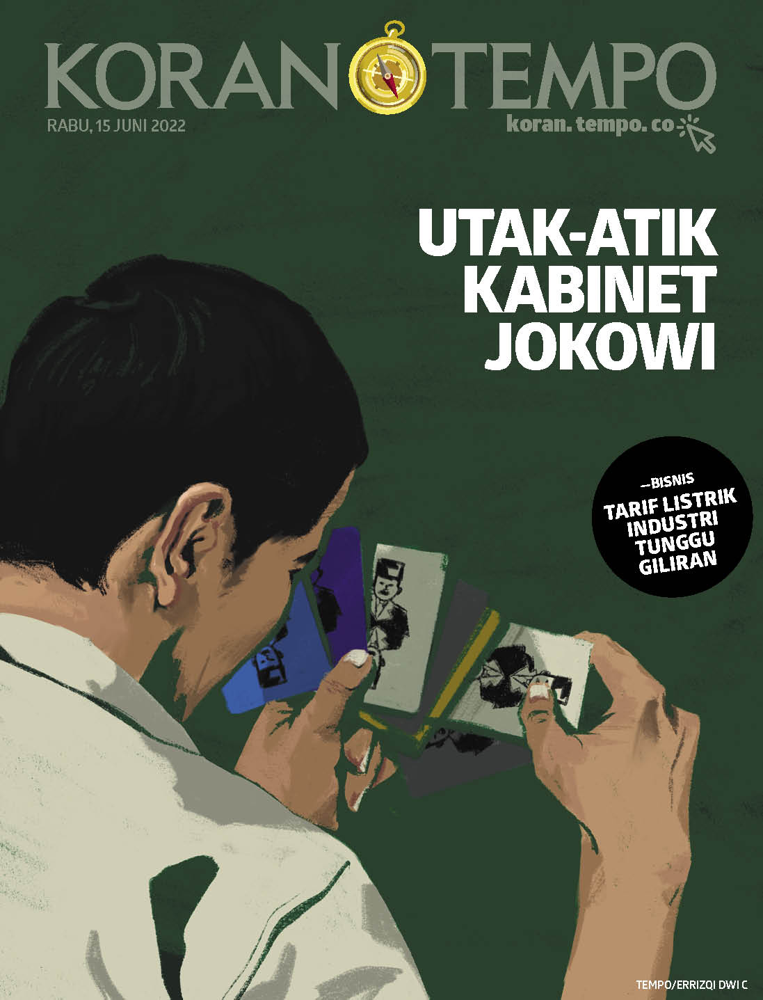 Cover Koran Tempo - Edisi 2022-06-15-Utak-atik Kabinet Jokowi