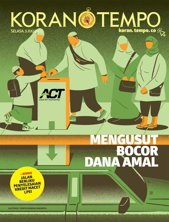 Cover Koran Tempo - Edisi 2022-07-05 -- Mengusut Bocor Dana Amal