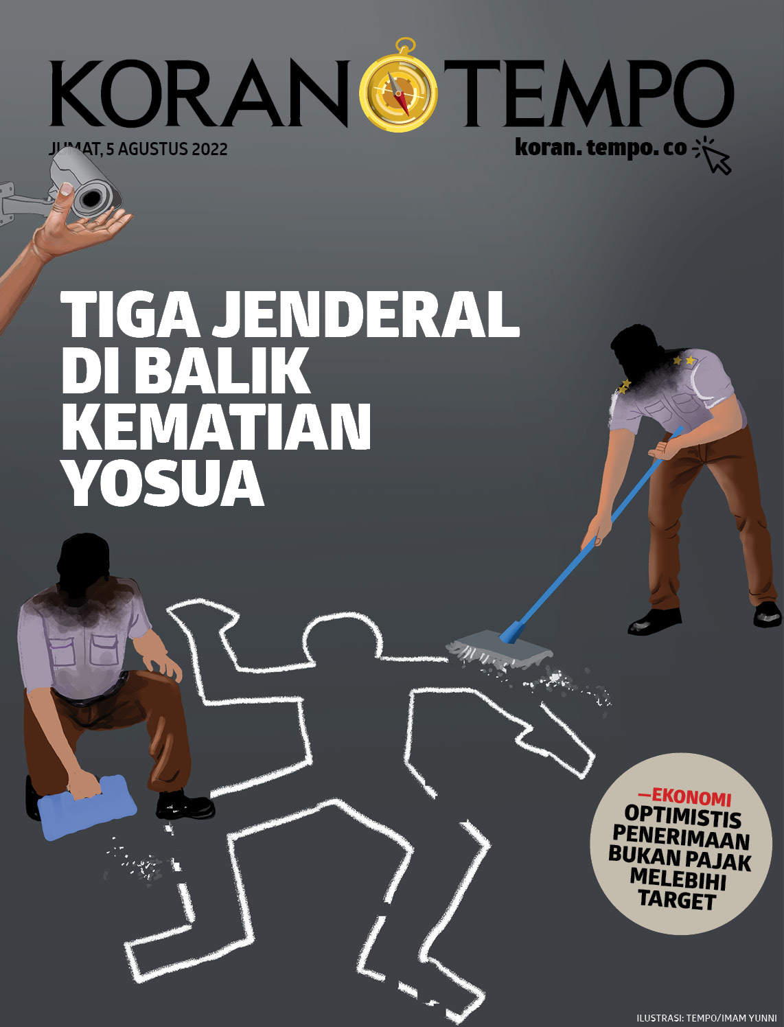 Cover Koran Tempo - Edisi 2022-08-05 -- Para Jenderal di Balik Kematian Yosua