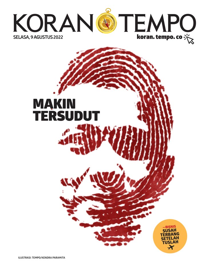 Cover Koran Tempo - Edisi 2022-08-09 -- Makin Tersudut
