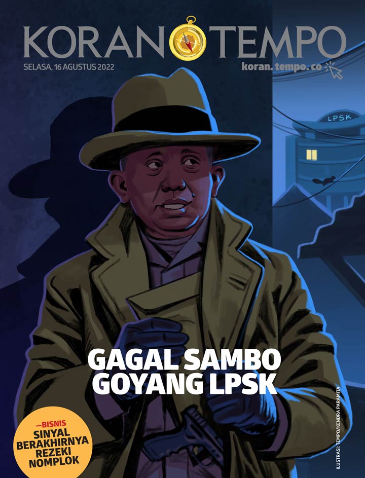 Cover Koran Tempo - Edisi 2022-08-16 -- Gagal Sambo Goyang LPSK