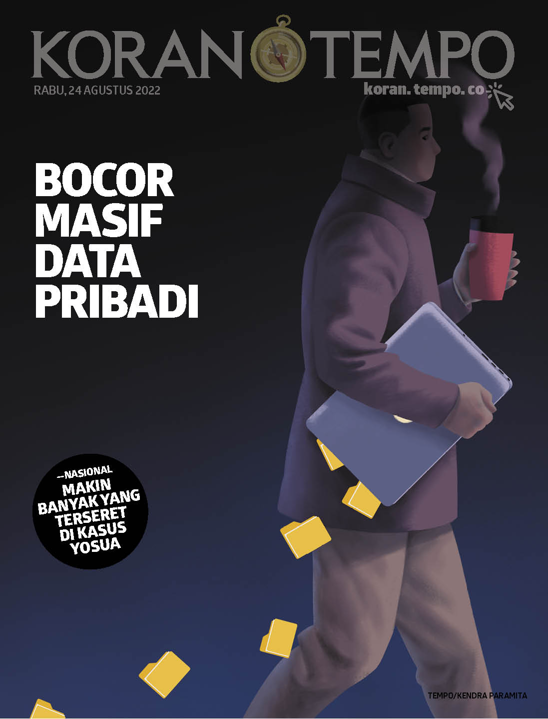 Cover Koran Tempo - Edisi 2022-08-24 -- Bocor Masif Data Pribadi