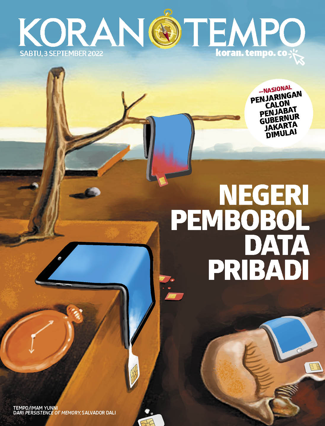 Cover Koran Tempo - Edisi 2022-09-03 -- Negeri Pembobol Data Pribadi