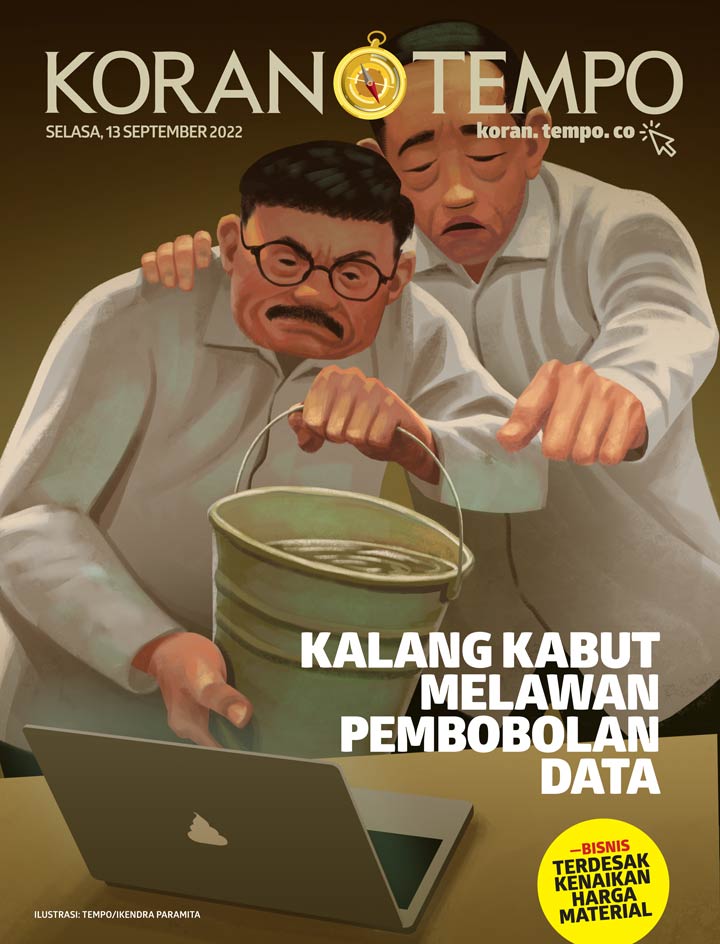 Cover Koran Tempo - Edisi 2022-09-13 -- Kalang Kabut Melawan Pembobolan Data