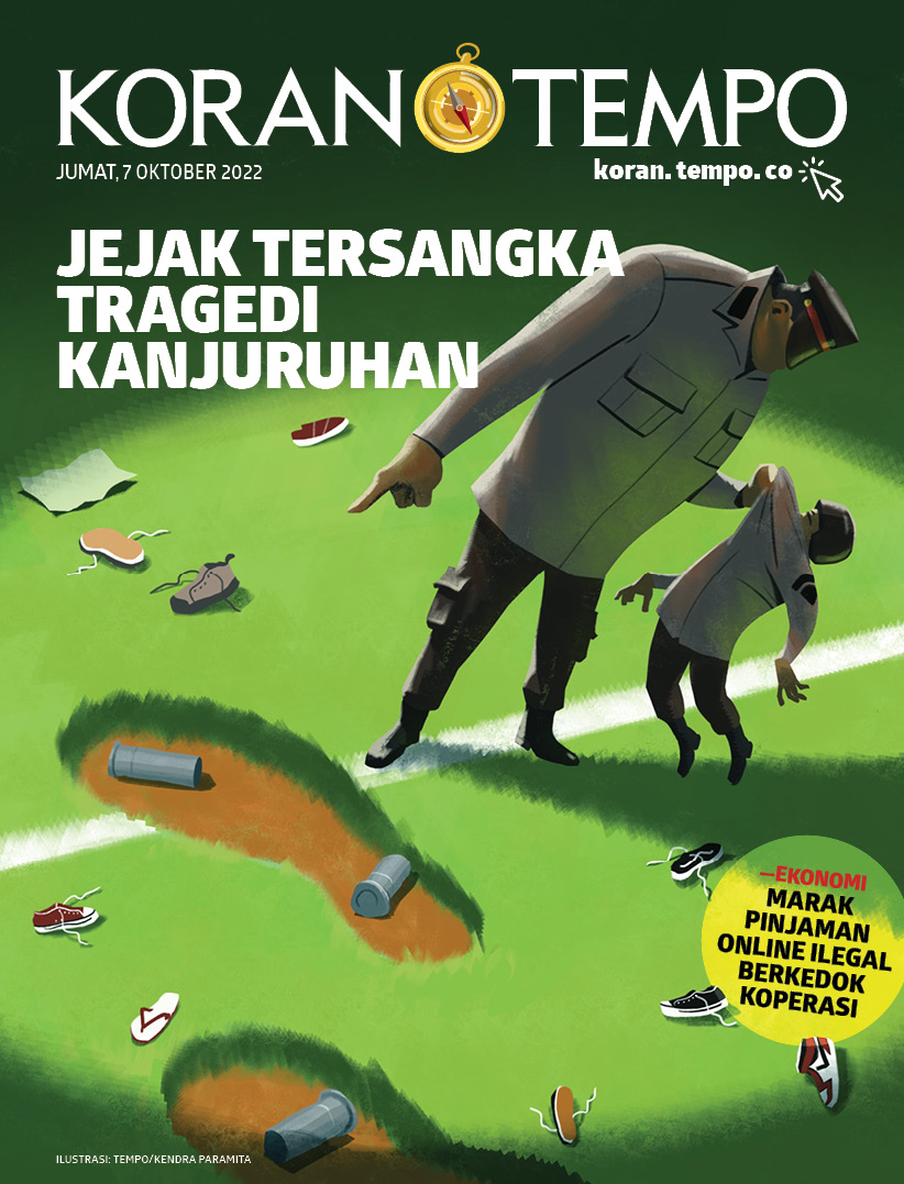 Cover Koran Tempo - Edisi 2022-10-07 -- Jejak Tersangka Tragedi Kanjuruhan