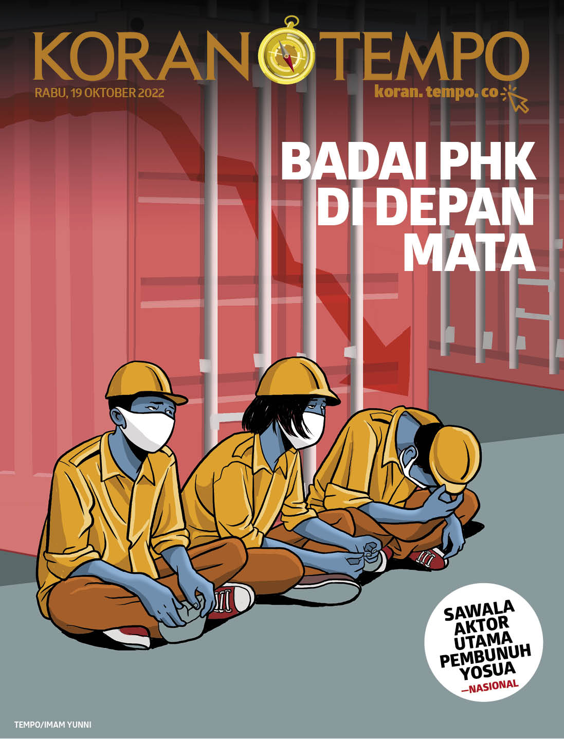Cover Koran Tempo - Edisi 2022-10-19 -- Badai PHK di Depan Mata