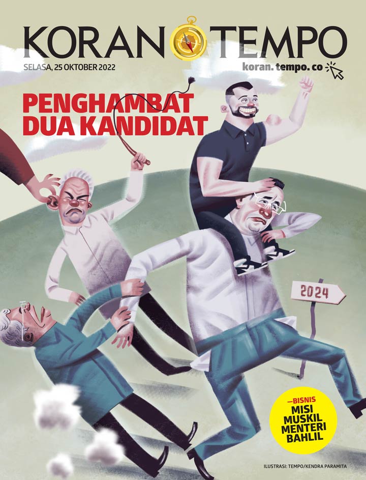 Cover Koran Tempo - Edisi 2022-10-25 -- Penghambat Dua Kandidat