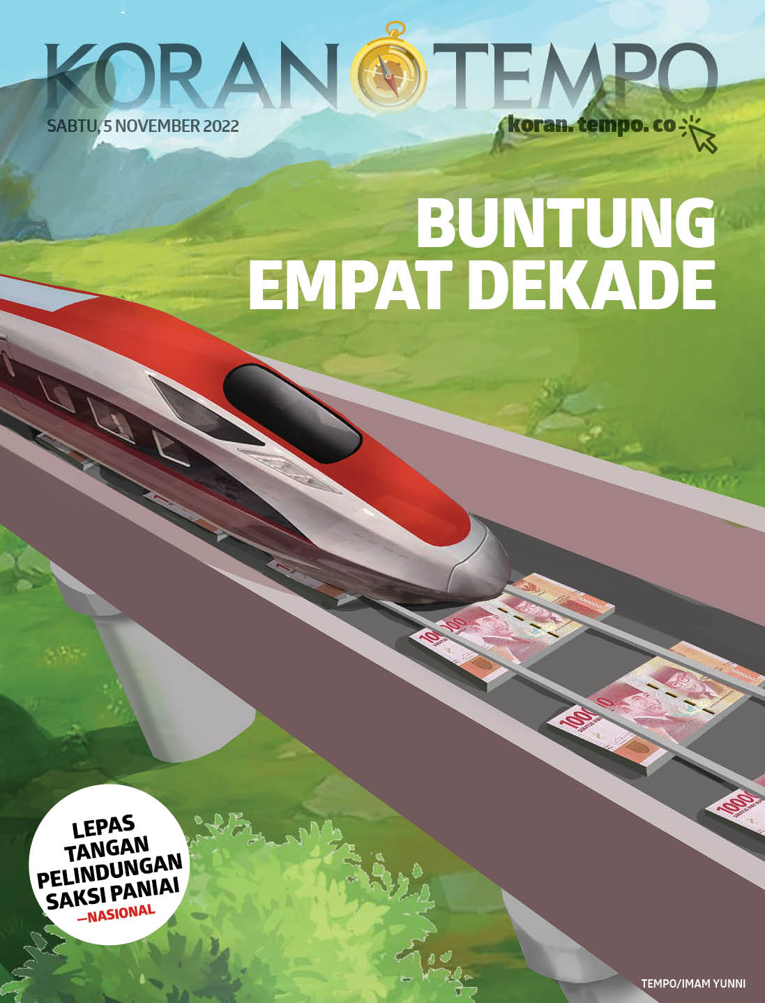 Cover Koran Tempo - Edisi 2022-11-05 -- Buntung Empat Dekade