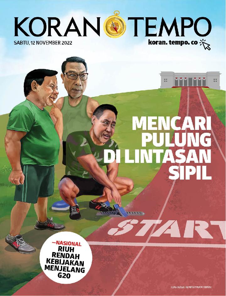 Cover Koran Tempo - Edisi 2022-11-12-Mencari Pulung di Lintasan SIpil