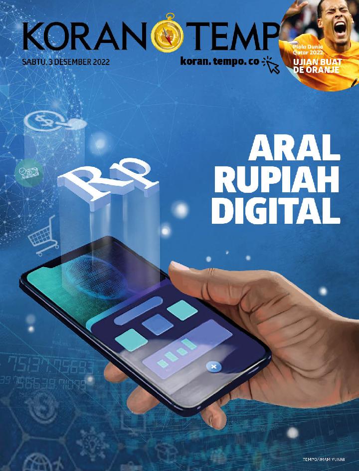 Cover Koran Tempo - Edisi 2022-12-03-Aral Rupiah Digital