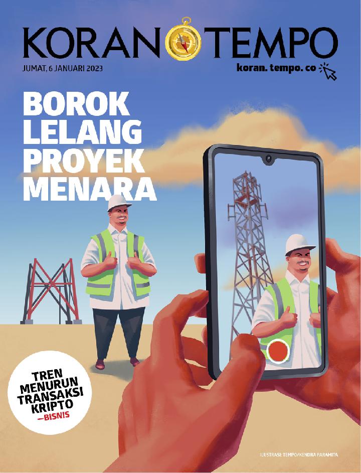 Cover Koran Tempo - Edisi 2023-01-06-Borok Lelang Proyek Menara
