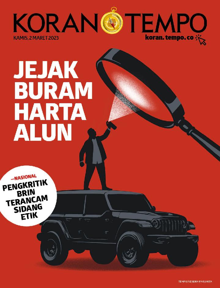 Cover Koran Tempo - Edisi 2023-03-02 -- Jejak Buram Harta Alun