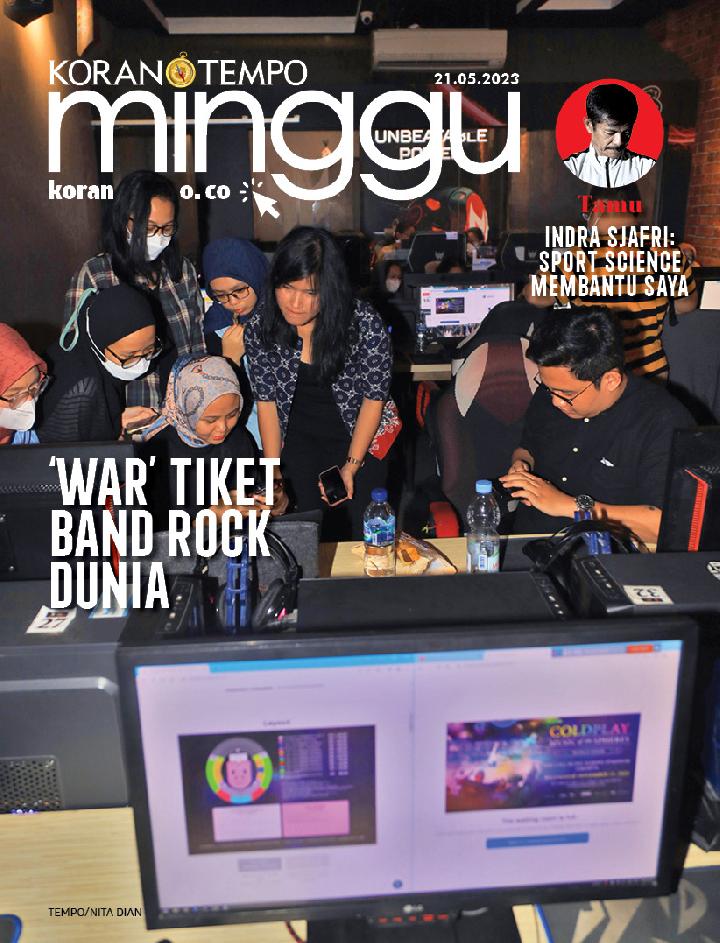 Cover Koran Tempo - Edisi 2023-05-21 -- 'War' Tiket Band Rock Dunia