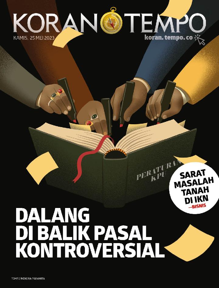 Cover Koran Tempo - Edisi 2023-05-25 -- Dalang di Balik Pasal Kontroversial
