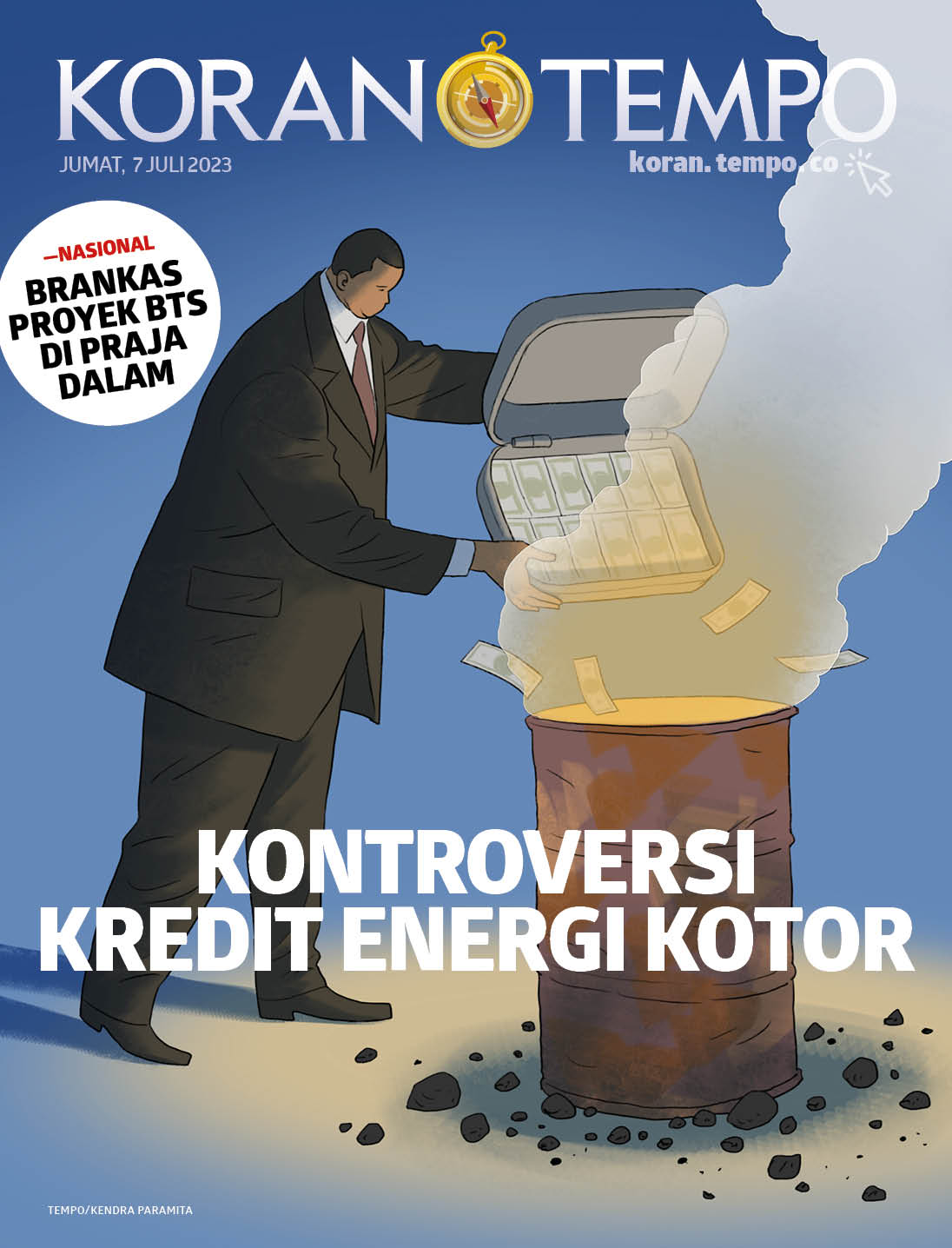 Cover Koran Tempo - Edisi 2023-07-07 -- Kontroversi Kredit Energi Kotor