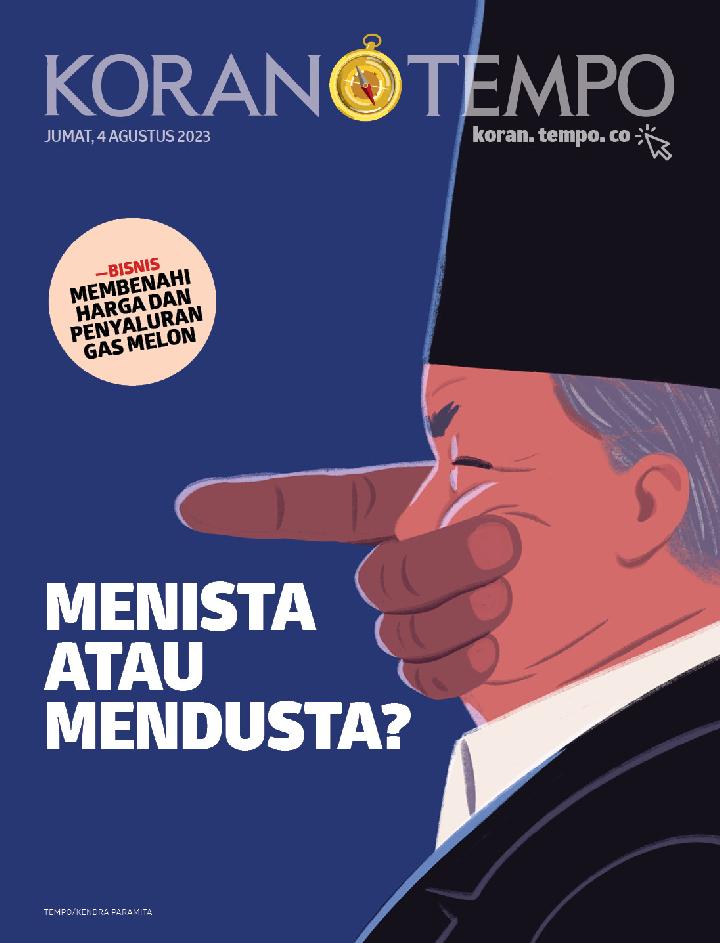 Cover Koran Tempo - Edisi 2023-08-04-Menista atau Mendusta?