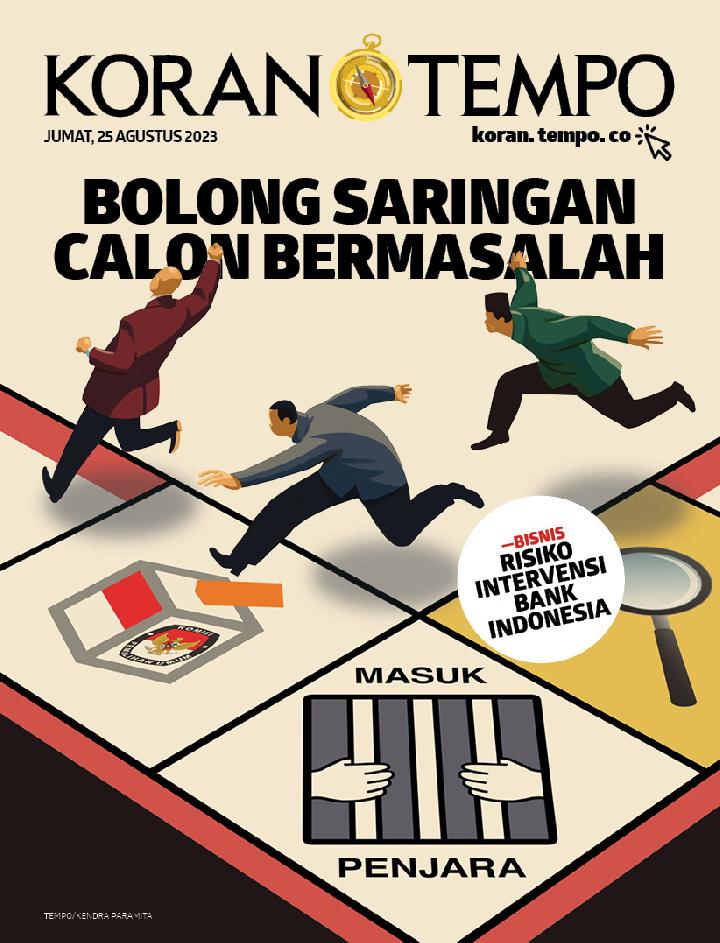 Cover Koran Tempo - Edisi 2023-08-25 -- Dampak Buruk Moratorium Kejaksaan