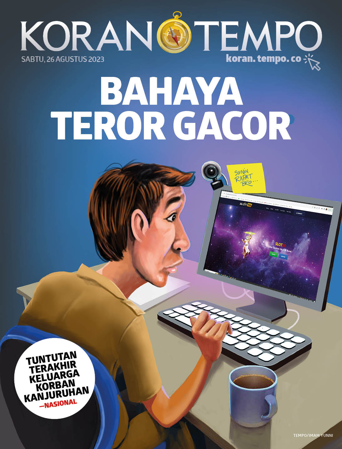 Cover Koran Tempo - Edisi 2023-08-26 --  Bahaya Teror Gacor