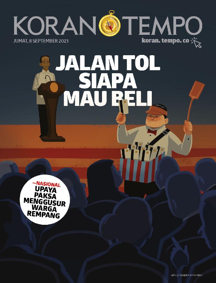 Cover Koran Tempo - Edisi 2023-09-08 -- Jalan Tol Siapa Mau Beli