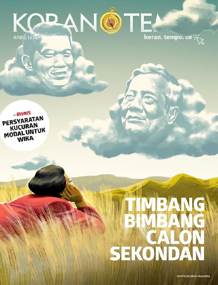 Cover Koran Tempo - Edisi 2023-09-13 -- Timbang Bimbang Calon Sekondan