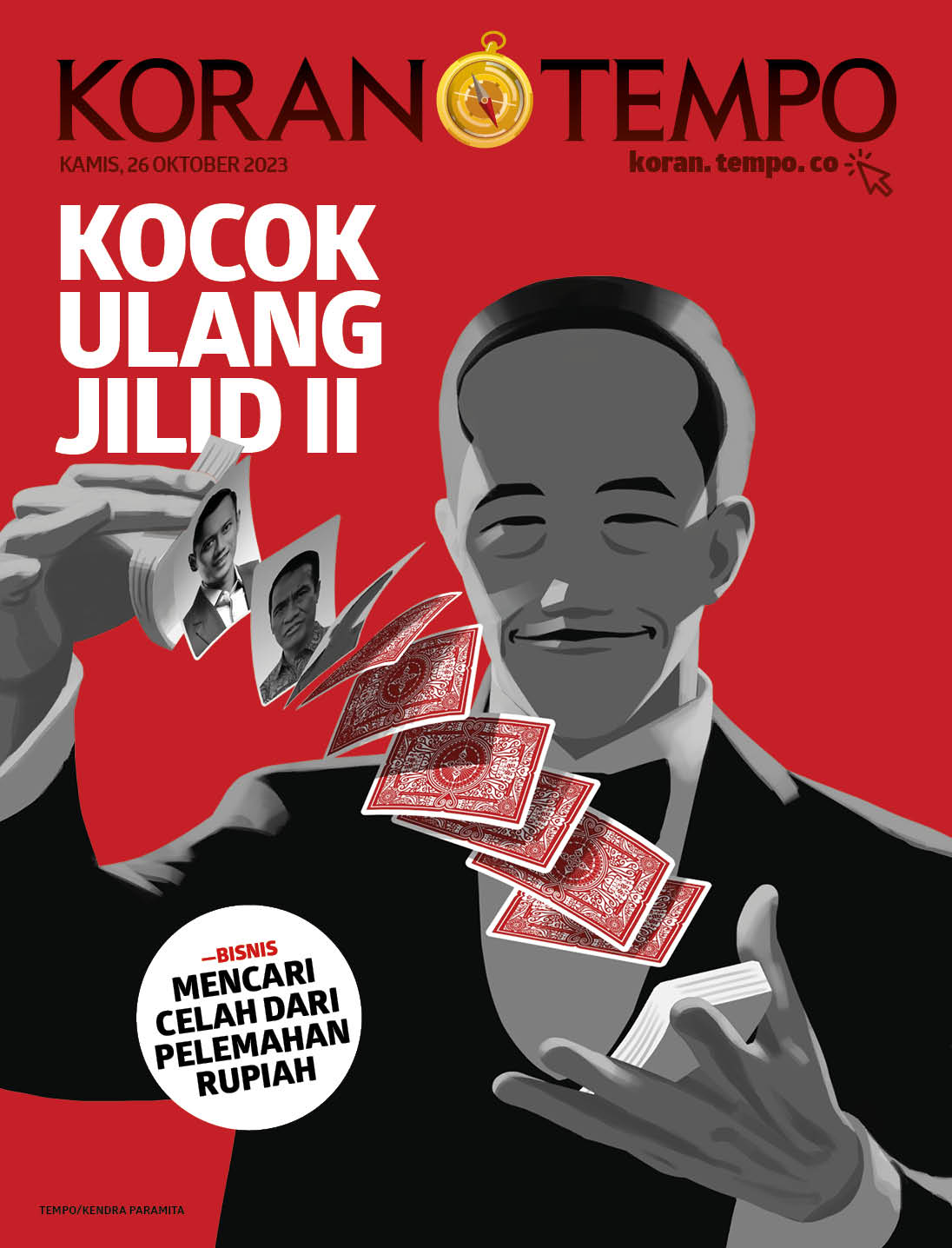 Cover Koran Tempo - Edisi 2023-10-26 -- Kocok Ulang Jilid II