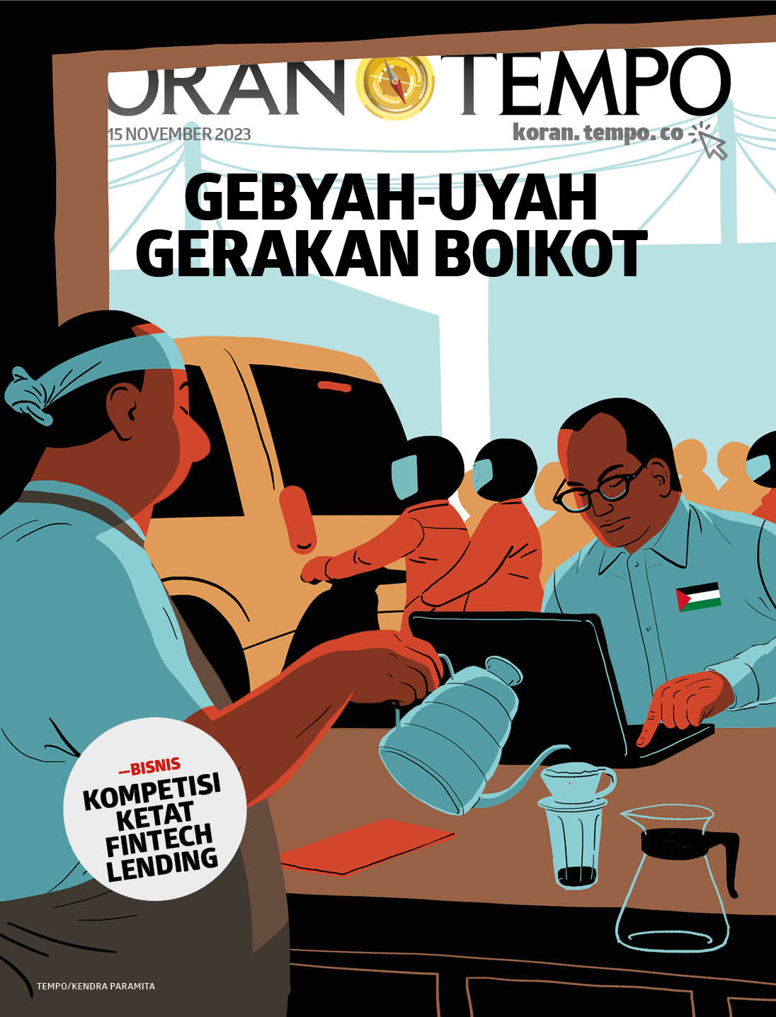 Cover Koran Tempo - Edisi 2023-11-15 -- Gebyah Uyah Gerakan Boikot