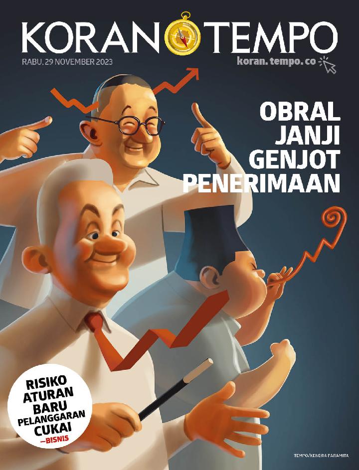 Cover Koran Tempo - Edisi 2023-11-29 -- Obral Janji Genjot Penerimaan