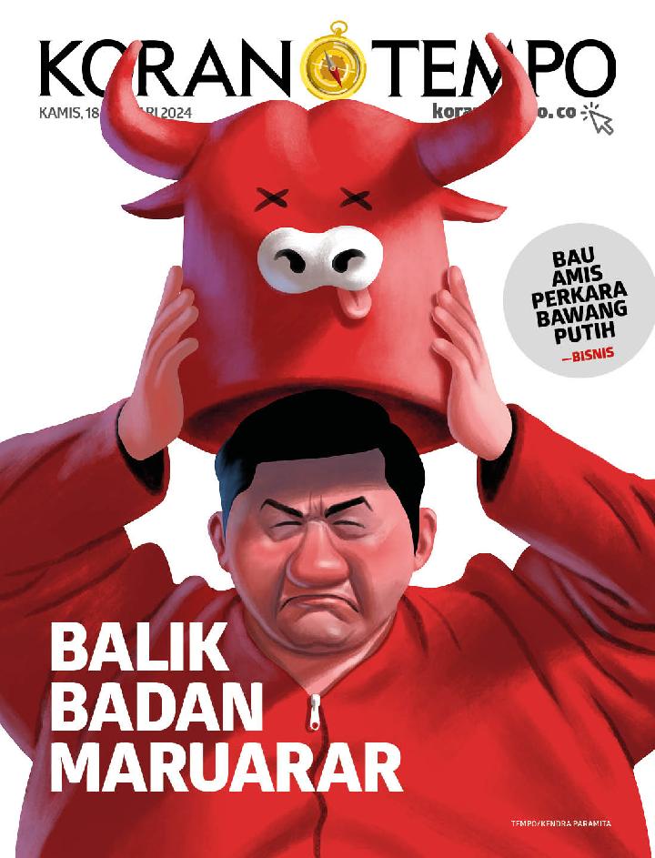 Cover Koran Tempo - Edisi 2024-01-18 -- Balik Badan Maruarar