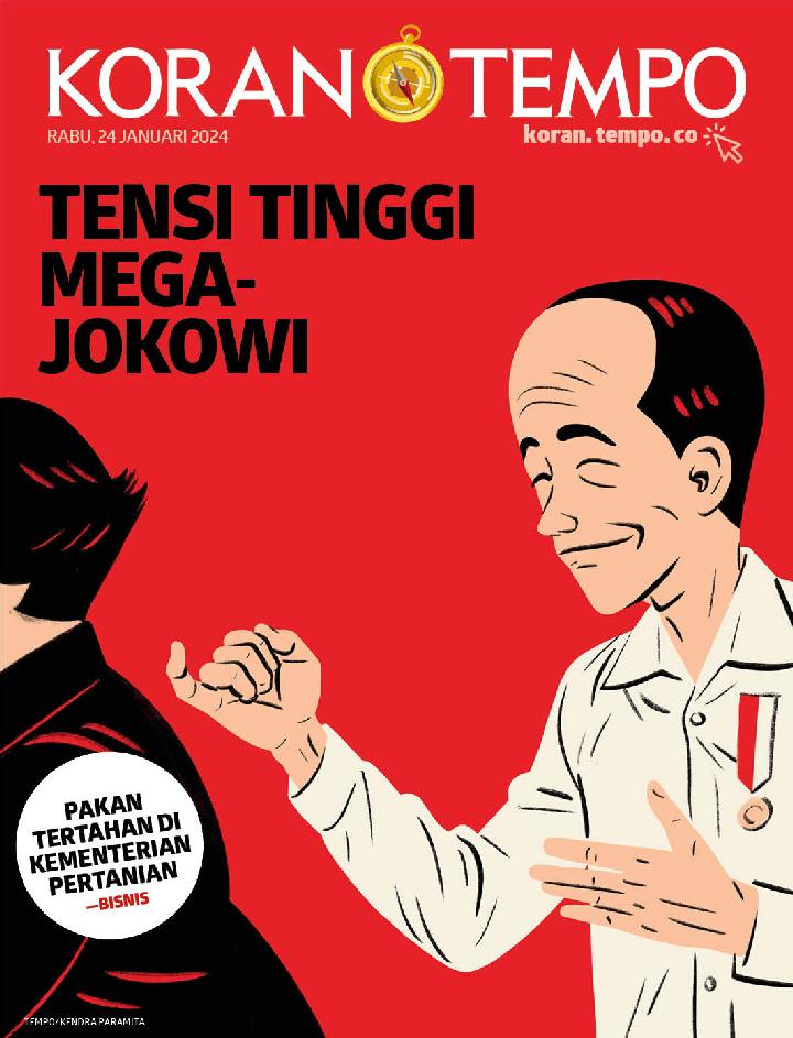 Cover Koran Tempo - Edisi 2024-01-24 -- Tensi Tinggi Mega-Jokowi
