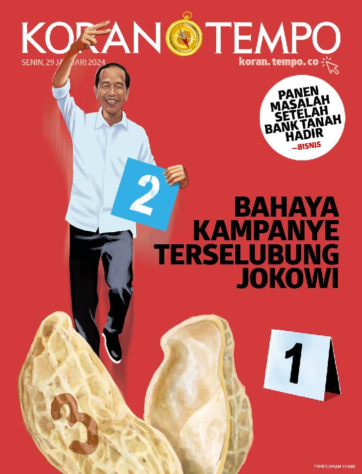 Cover Koran Tempo - Edisi 2024-01-29 --Bahaya Kampanye Terselubung Jokowi