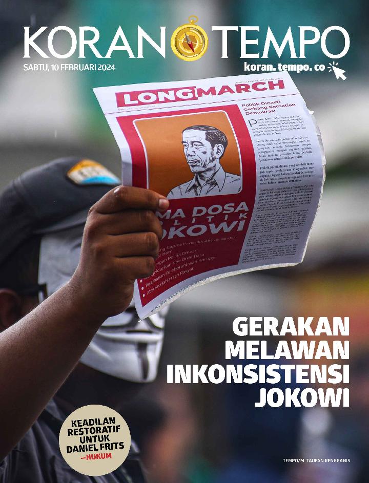 Cover Koran Tempo - Edisi 2024-02-10 --Gerakan Menentang Inkonsistensi Jokowi