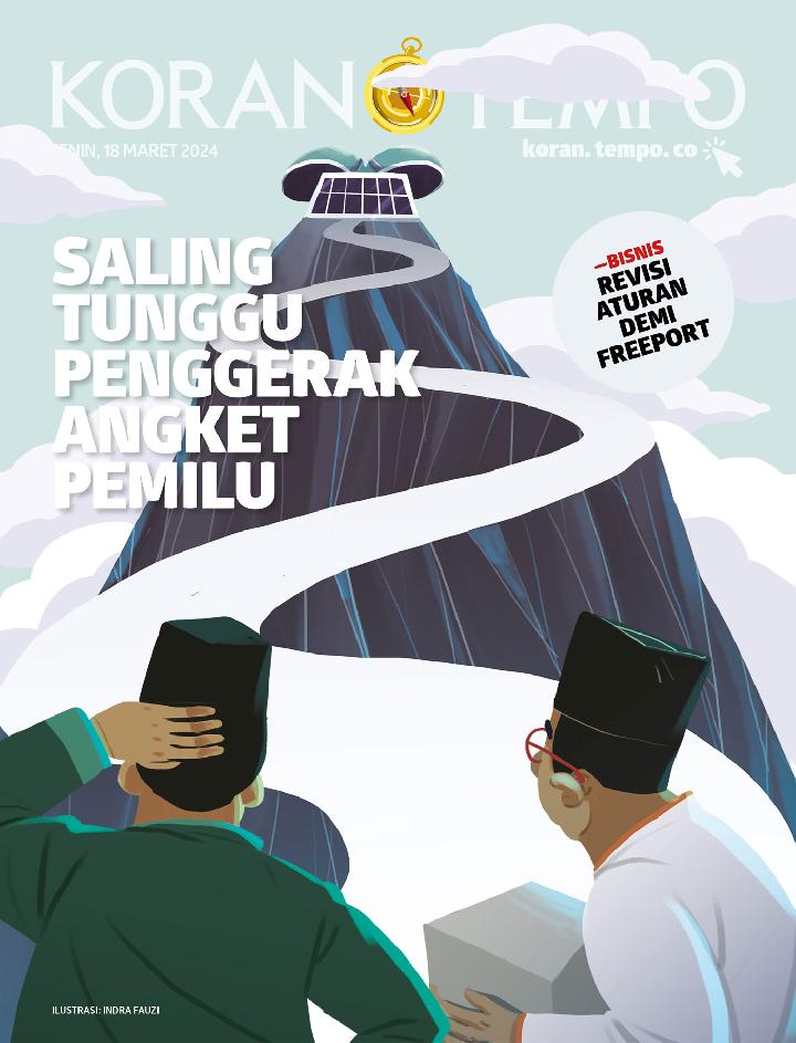 Cover Koran Tempo - Edisi 2024-03-18 -- Saling Tunggu Penggerak Angket Pemilu