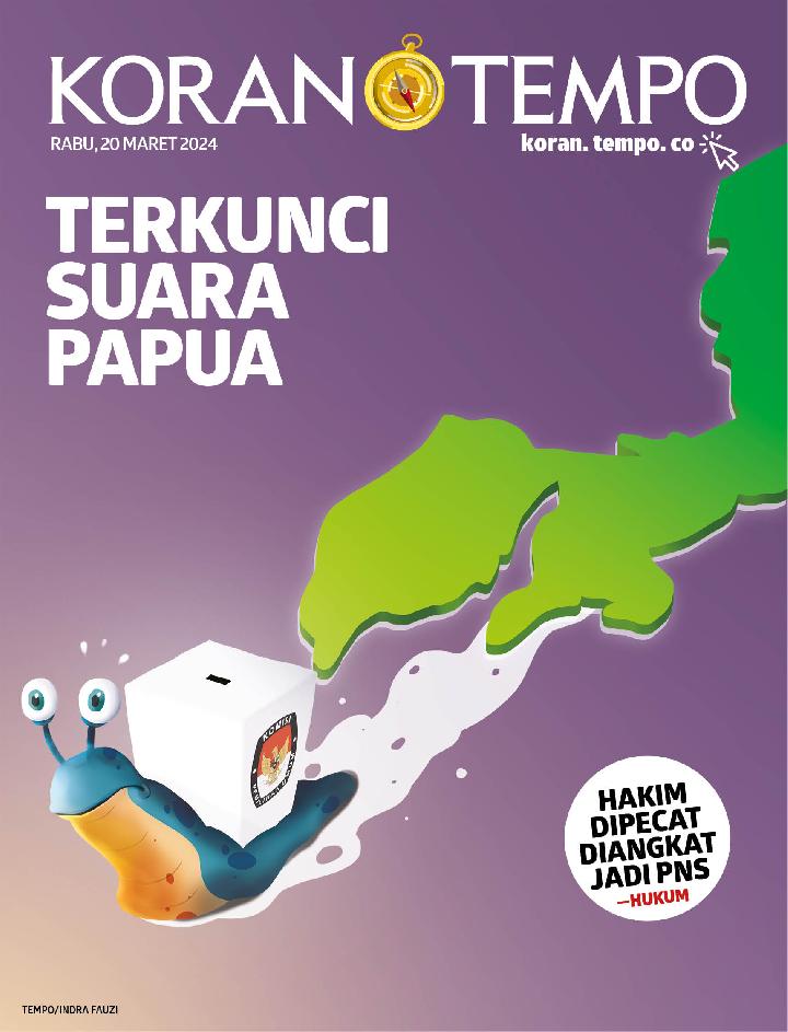 Cover Koran Tempo - Edisi 2024-03-20 -- Terkunci Suara Papua