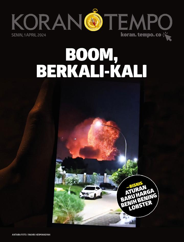 Cover Koran Tempo - Edisi 2024-04-01 -- Boom, Berkali-kali