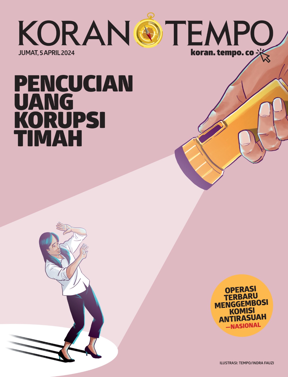 Cover Koran Tempo - Pencucian Uang Korupsi Timah