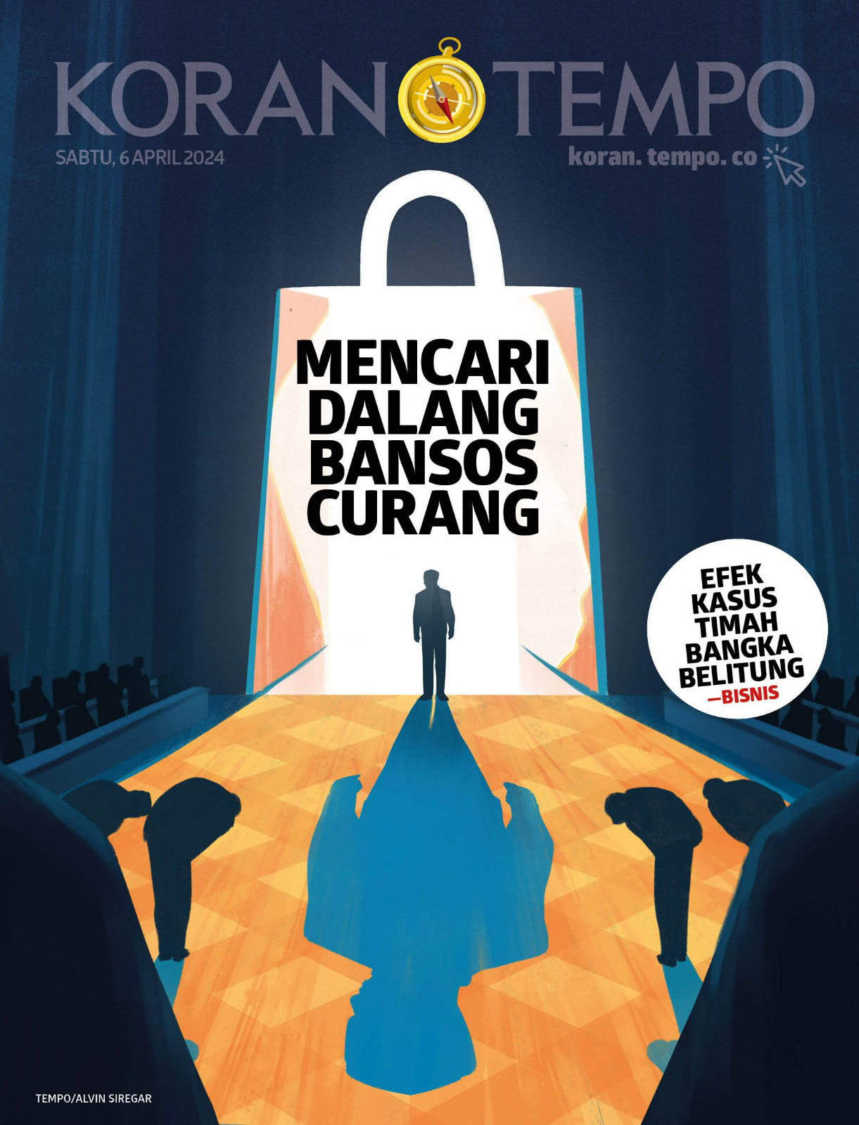 Cover Koran Tempo - Mencari Dalang Bansos Curang