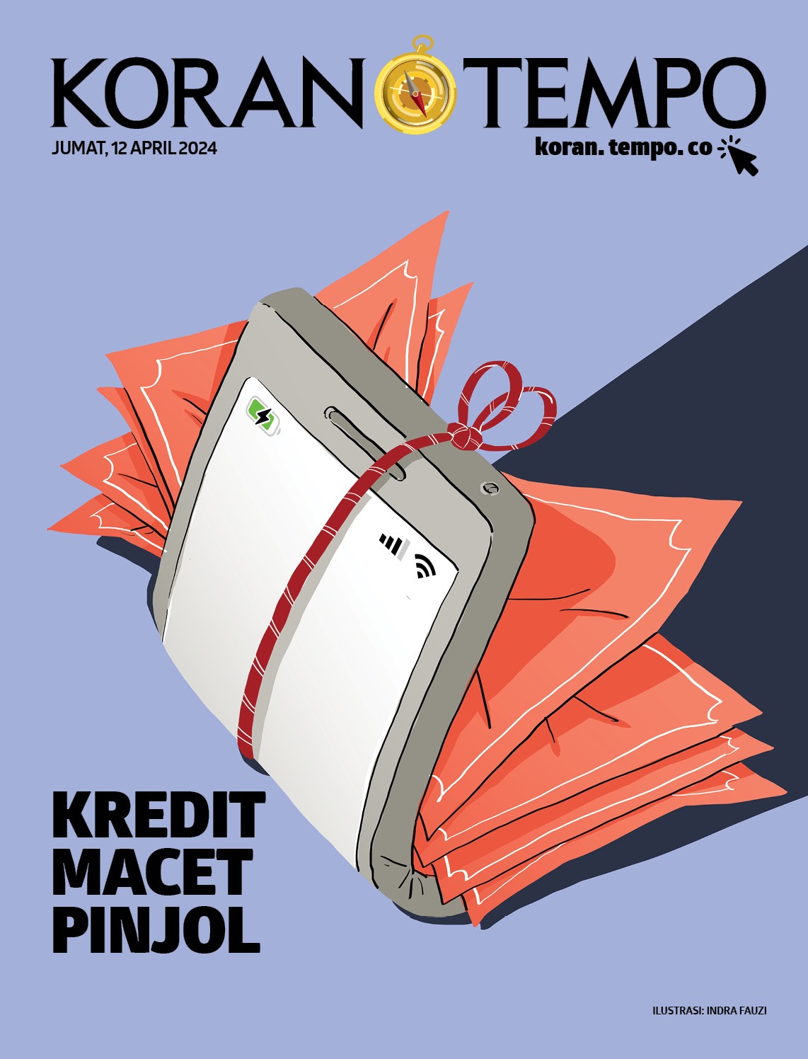 Cover Koran Tempo - Kredit Macet Pinjol Lebaran