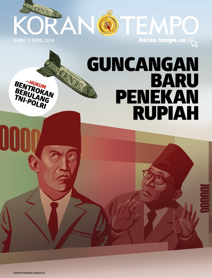 Cover Koran Tempo - Goncangan Baru Penekan Rupiah