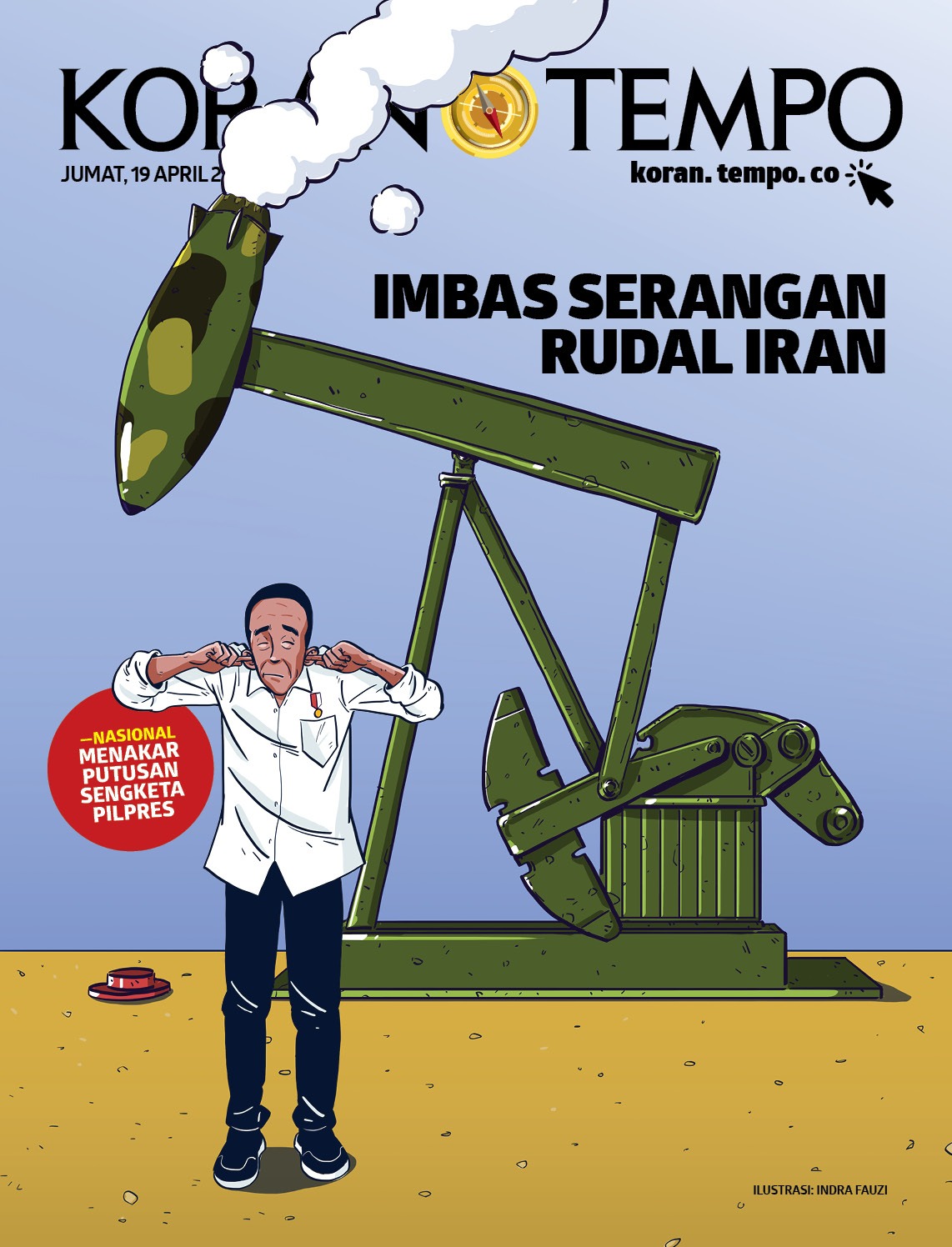 Cover Koran Tempo - Imbas Serangan Rudal Iran