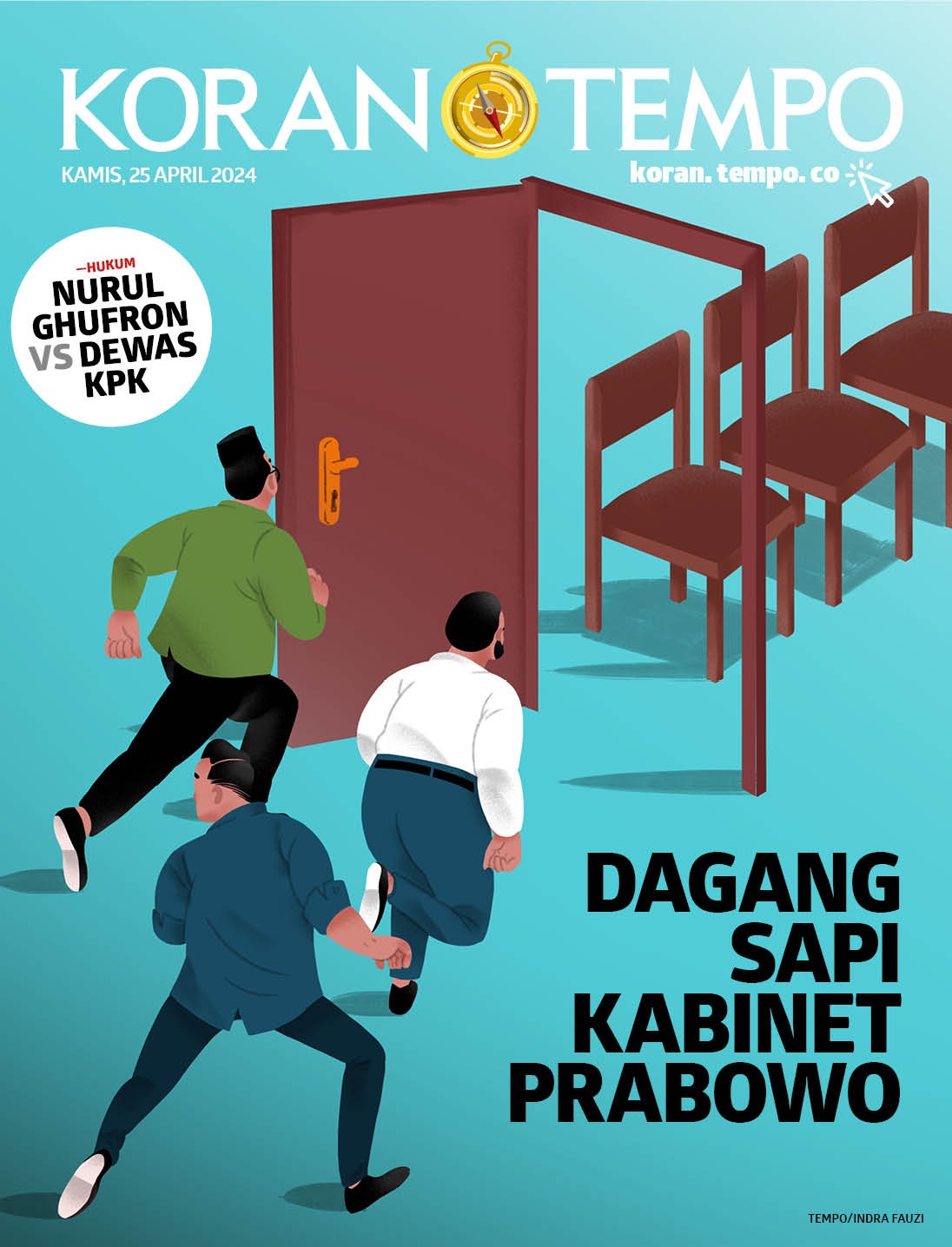 Cover Koran Tempo - Dagang Sapi Kabinet Prabowo