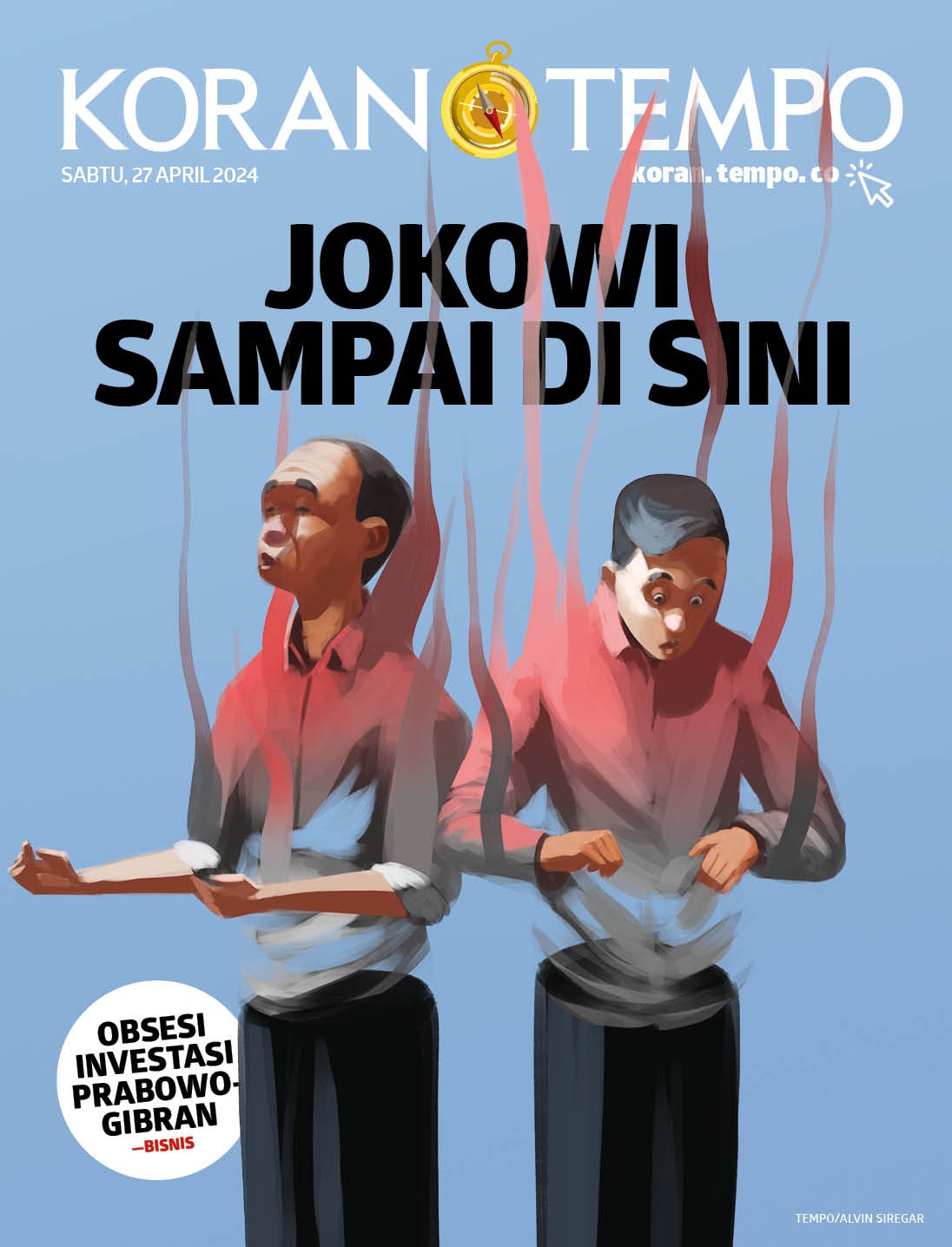 Cover Koran Tempo - Setelah PDIP Memecat Jokowi