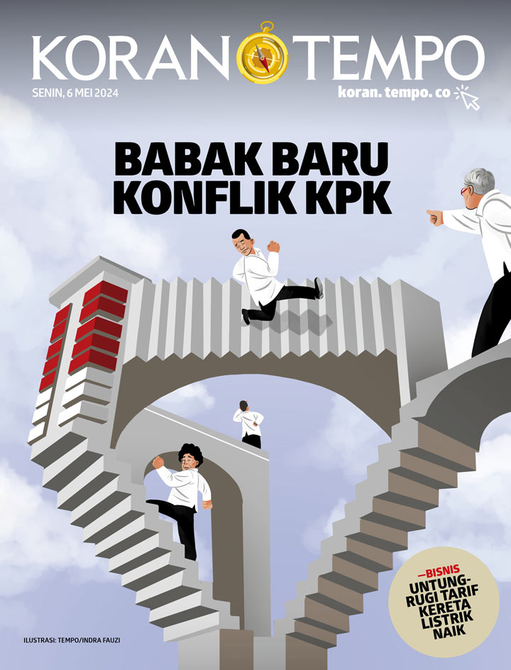 Cover Koran Tempo - 6 Mei 2024 -- Babak Baru Konflik KPK