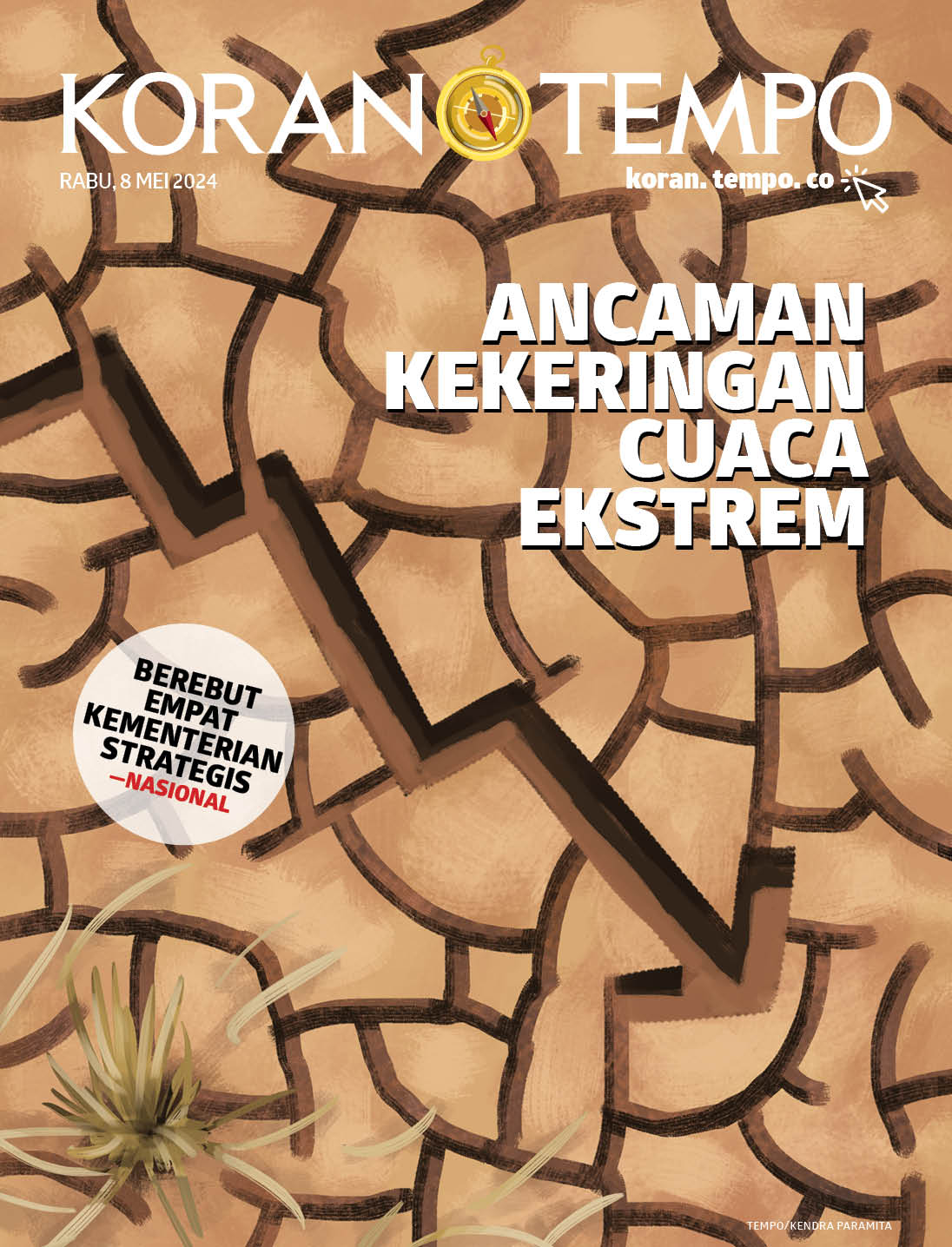 Cover Koran Tempo - Edisi 2024-05-08 -- Ancaman Kekeringan Cuaca Ekstrem